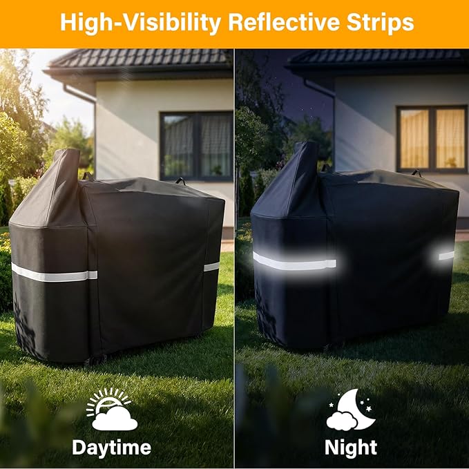 Hisencn Grill Cover for Pit Boss Austin XL, 600D Heavy Duty Pellet Smoker BBQ Cover for Pit Boss 1000 Series, 1000D3, 1000S, 1000SC, Rancher XL, 1100 Pro, 1150, Z Grill 1000 – UV & Fade Resistant
