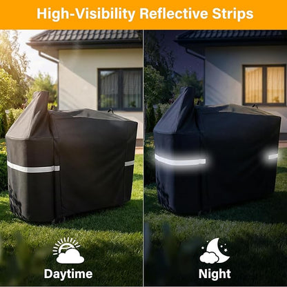 Hisencn Grill Cover for Pit Boss Austin XL, 600D Heavy Duty Pellet Smoker BBQ Cover for Pit Boss 1000 Series, 1000D3, 1000S, 1000SC, Rancher XL, 1100 Pro, 1150, Z Grill 1000 – UV & Fade Resistant