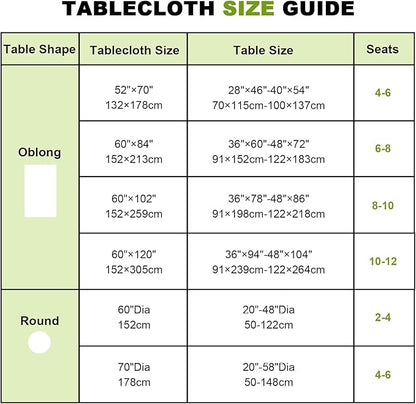 SquarePie 60'' Round Outdoor Tablecloth with Umbrella Hole Waterproof Zippered Table Cloth for Picnic Patio BBQs Backyard, Green Polka Dot