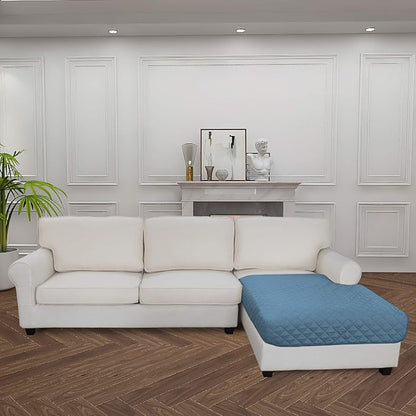 Easy-Going Sectional Couch Covers for Dogs L Shape Sofa Cover Reversible Sofa Slipcover Chaise Lounge Cover Furniture Protector Cover for Pets Dog Cat (42 x 52 inches, Light Blue/Light Blue) | Soft Sofa Slipcover For Dogs, Fits Left/Right Chaise Lounge...