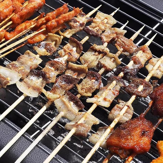 Charcoal Grills Portable BBQ Griddle, Foldable Kabob Barbecue for Outdoor, Portable BBQ Charcoal Grill, Small Camping Charcoal Grills for Garden Backyard Party (Color : /Black, Size : A)