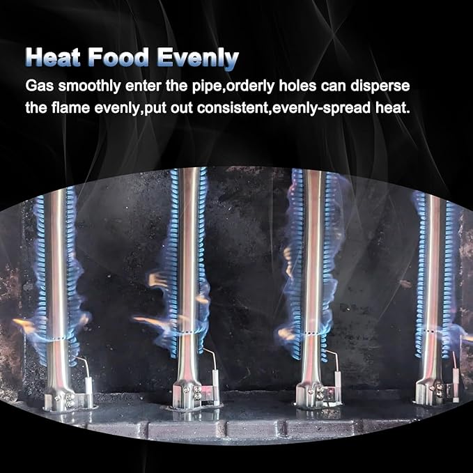 Grill Parts for Kitchenaid 740-0780 720-0745B 720-0745 720-0745A, Grill Grates & Grill Burners & Igniters & Flame Tamer for Kitchenaid 740-0780 4-Burner Built-in Propane Gas Grill