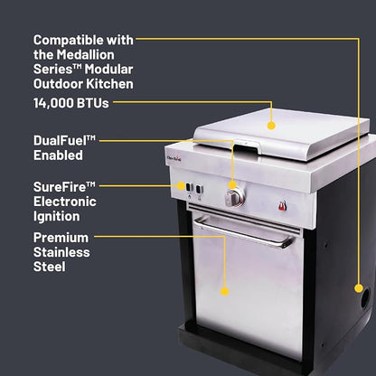 Charbroil Medallion Series Modular Outdoor Kitchen Gas Griddle, Stainless Steel - 463246318