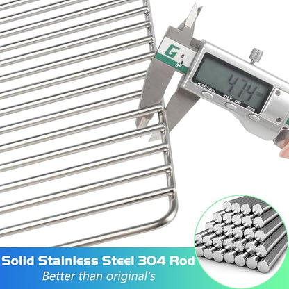 Ranger Grill Grate for Traeger Scout Trailhead Cooking Grates Portable Pellet Smoker Rack TFT18KLD TFT18PLDO TFT18KLH Grid Replacement Parts Accessory Tabletop Stainless Steel BBQ HDW422 KIT0824
