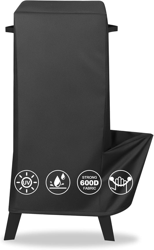 QuliMetal Electric Smoker Cover for Pit Boss 3-Series - Cover for Pit Boss Grills PBV3G1 Vertical Smoker 600D Heavy Duty Waterproof Tear-Resistant Grill Cover BBQ Accessories