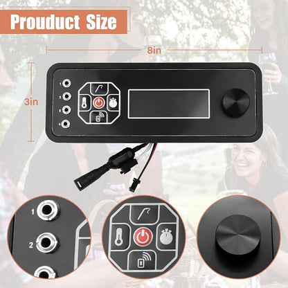Digital WIFI Controller Replacement Parts for Masterbuilt Gravity Series 600 Digital Charcoal Grill + Smokers, 9904190036 Control Panel Board Replacement Part for Masterbuilt 600 Smoker MB20041023