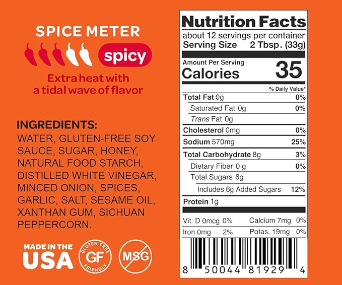Mr Bing Sweet & Spicy Chili Crisp BBQ Sauce, 14.75 oz, Marinade Dip and Stir-Fry Sauce, Made in USA, Gluten-Free, MSG Free (Pack of 1)