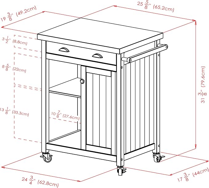 Winsome Timber Kitchen, Black