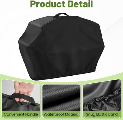 Pizza Oven Cover for Blackstone 14" Pizza Conversion Kit | Outdoor Cover Compatible with On The Go 17" Pizza Conversion Kit, Waterproof Heavy Duty Protective Covers - 27 x 30 x 15 Inc