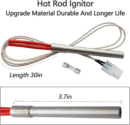dibay Auger Motor, Induction Fan Kit, Fire Burn Pot and Hot Rod Ignitor for Traeger and Pit Boss Wood Pellet Grill Parts Replacement