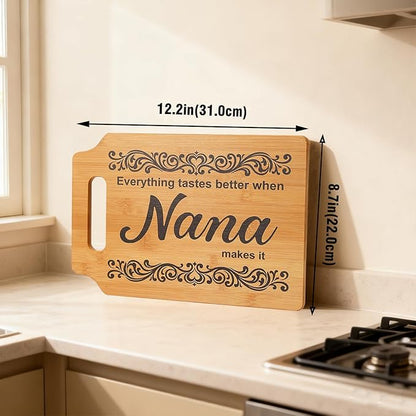 Nana Gifts - Kitchen Wall or Counter Decor, Unique Christmas & Mother's Day Birthday Gifts for Nana from Grandkids