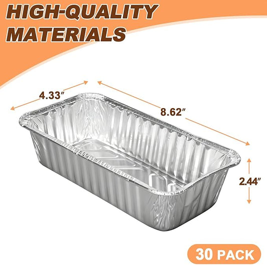 Grill Drip Pan Liners for Traeger Timberline 850 and 1300 (Gen 1 and 2 Models) Pellet Grills, BAC404 & BAC582 Aluminum Grease Trays Replacement Parts for Traeger Timberline Pellet Grills, 30 Packs