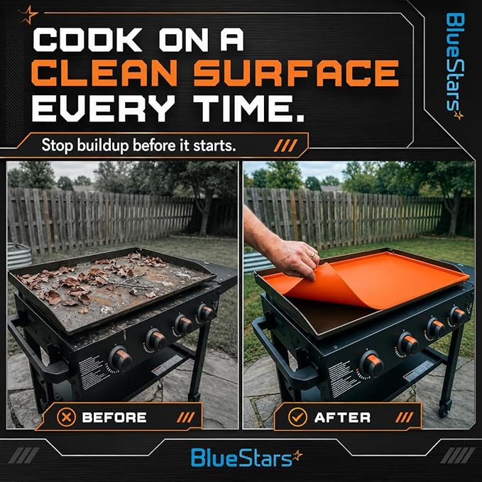 [Upgraded EasyGrip] 36" Silicone Griddle Cover Mat for Blackstone 36" Inch Grill | EasyGrip, Heavy-Duty Food-Grade Protection, Rust-Free, Blackstone Griddle Accessories, Fathers Gifts for Men