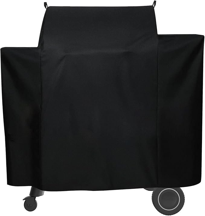 Grill Cover for Traeger Ironwood 650 Smoker, Waterproof Wood Pellet Cover for Traeger Timberline 850, Silverton 620 Pellet Grills Accessories, 600D BBQ Cover Replacement for BAC505 BAC359 BAC592