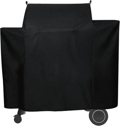 Grill Cover for Traeger Ironwood 650 Smoker, Waterproof Wood Pellet Cover for Traeger Timberline 850, Silverton 620 Pellet Grills Accessories, 600D BBQ Cover Replacement for BAC505 BAC359 BAC592