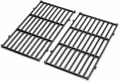 7637 Grill Grates for Weber Spirit E210 E220 S210 S220 Front Control, Spirit II E210 E220, 17.5 x 10.2 in Porcelain-Enameled Cast Iron Replacement Cooking Grates, Set of 2