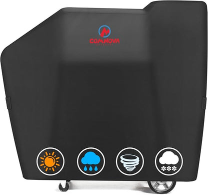 Comnova Grill Cover for Masterbuilt Gravity Series 800 Digital Charcoal Grill and Smoker, Waterproof & Heavy Duty, 600D Charcoal Grill Cover for MB20040221, Black (56" x 20" x 47")