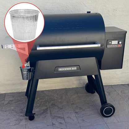 30 Packs BAC407 Grease Bucket Liner for Traeger Pro 575/870 Grill Tray liner, Traeger Ironwood 650/885 Bucket Liner Accessories,Traeger Drip Tray liner 20, 22, 34 Series Pellet Grill,4.9" x 4"