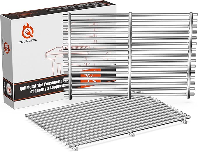 9MM Grill Grates for Weber Spirit 300 and GS4 Spirit II 300 Series, Spirit 700, Genesis Silver/Gold/Platinum B & C, Genesis 1000-3500, Grill Parts for Weber Spirit 7639 7638 Grate, 304 Stainless Steel