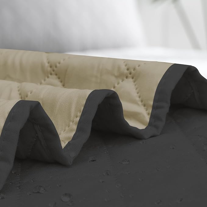 Easy-Going Sectional Couch Covers for Dogs L Shape Sofa Cover Reversible Sofa Slipcover Chaise Lounge Cover Furniture Protector Cover for Pets Dog Cat (30 x 50 inches, Dark Gray/Beige) | Dark Gray/Beige, Soft Sofa Slipcover For Dogs, Fits Left/Right Ch...