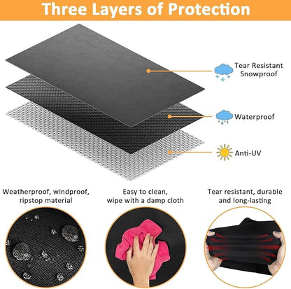 Grill Cover for Pit Boss 700FB, 700D, 700S, 700SC Wood Pellet Series Grills, Replace for Pit Boss 73701, 600D Heavy Duty Waterproof Fade Resistant Grill Cover for Pitboss