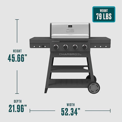 Charbroil Performance Series 4-Burner Gas Grill Cart, Gray - 463253825