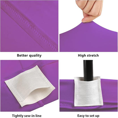 BDDC 6ft Stretch Spandex Fitted Table Cloth for 6 Foot Tables | GRS-Certified Eco-Friendly Fabric, Elastic Fit Rectangle Tablecloth, Washable, Wrinkle-Free, For Events & Parties