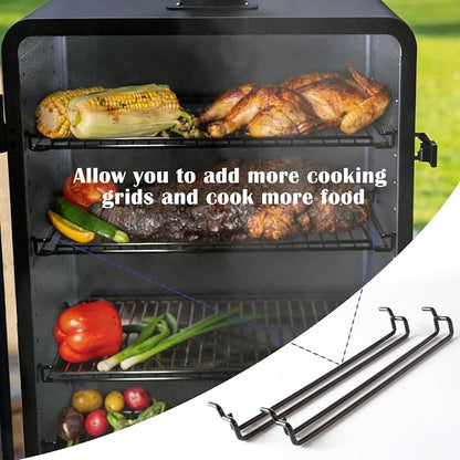 Cooking Grid Support Brackets for Pit Boss Replacement Parts, Compatible with Pit Boss 2 Series, 3 & 5 Series Vertical Smoker, Copperhead 7, Sportsman 5 & 7 Series Vertical Smoker, Pack of 2