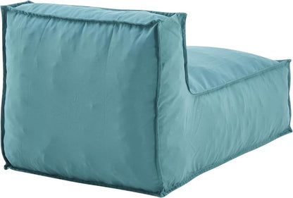 Christopher Knight Home Natty Outdoor Bean Bag Chair Set of 2, Fabric Bean Bag Chair for Adults and Kids, Indoor/Outdoor Sun Lounger, Patio Lounge Chair Set of 2, Teal