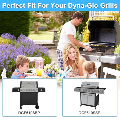 Replacement Parts for Dyna-Glo DGF510SBP DGF510SSP, Drip Pan Grease Tray & Grill Grates & Heat Tents for Dyna Glo DGF510SBP 5 Burner Grill