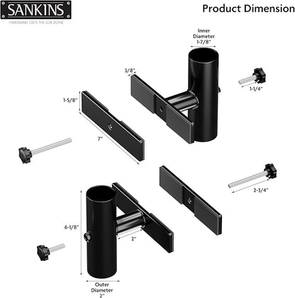 Patio Umbrella Holder for Deck Railing, Adjustable Patio Umbrella Base Outdoor Umbrella Stand, Patio Umbrella Clamp Deck Umbrella Mount for Balcony, Patio Railing