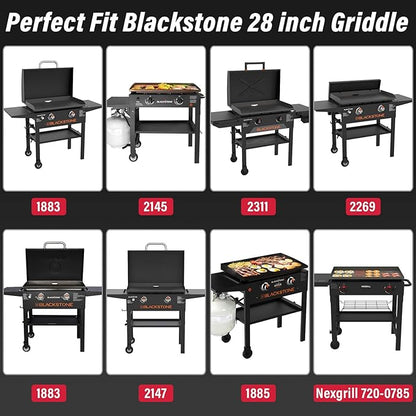 29 X 7 Folding Front Shelf for Blackstone 28 inch griddle 1883 2415 2311 2269, Easy-Check Fit Accessory for Outdoor Cooking or Use