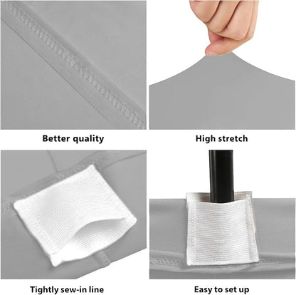 BDDC 6ft Stretch Spandex Fitted Table Cloth for 6 Foot Tables | GRS-Certified Eco-Friendly Fabric, Elastic Fit Rectangle Tablecloth, Washable, Wrinkle-Free, For Events & Parties