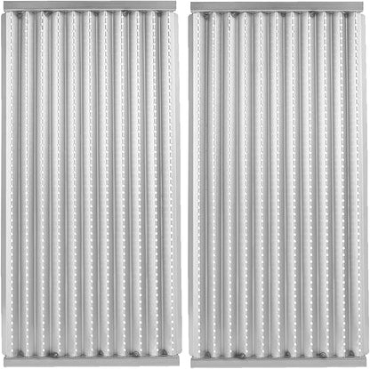 BBQ Future 18 7/16" Grill Grate Replacement Part for Charbroil Tru-Infrared 2 Burners Gas Grill 463241013 463270613 463246909 463270615 463273614 and More, 2 Pack Stamped Stainless Steel Emitter
