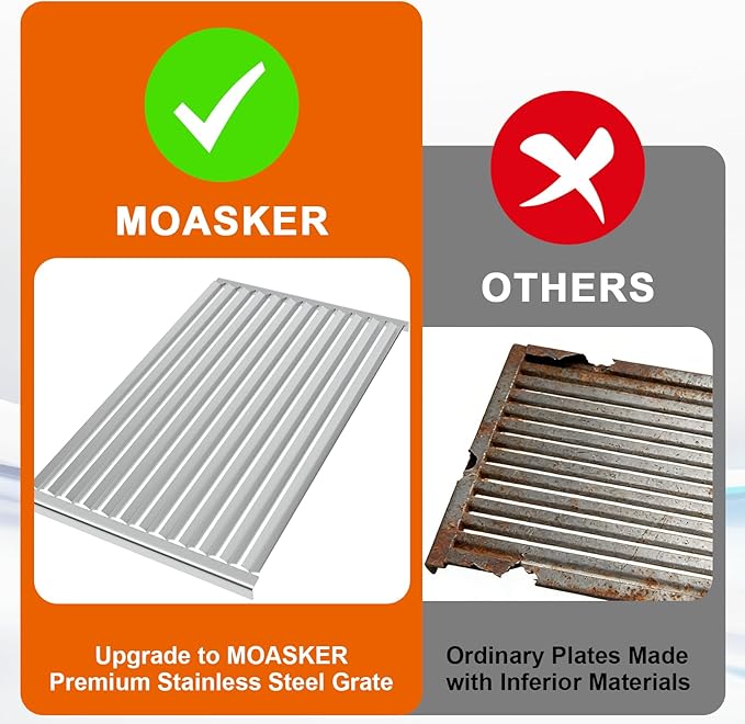 Grill Grate for Solaire AGBQ 42/56 Stainless Steel Grill Replacement Parts for IRBQ 42/56 Grills Replacement Grate for SOL-6013R, 11.8 x 19 Inch