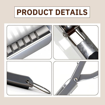 Stainless Steel Rib Membrane Remover Tool, Rib Prep Tool, BBQ Rib Skinner,for Effortless BBQ Rib Preparation Grilling and Cooking