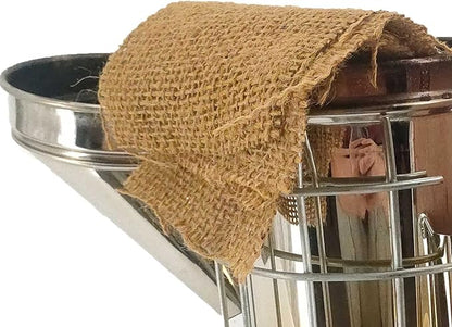 AukBeeFun Jute Burlap Rolls Smoker Fuel,2 Pound Bee Smoker Fuel for Beekeeping,Easy to Light Produce a Clean and Cool Smoke Burn for A Long Time
