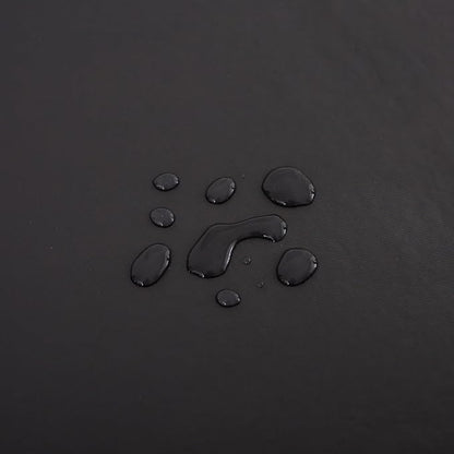 NLMUVW 48 Inch Round Vinyl Tablecloth with Flannel Backing, Small Black PVC Table Cloth 100% Waterproof Wipe Clean Table Cover for Dining Party Camping Outdoor
