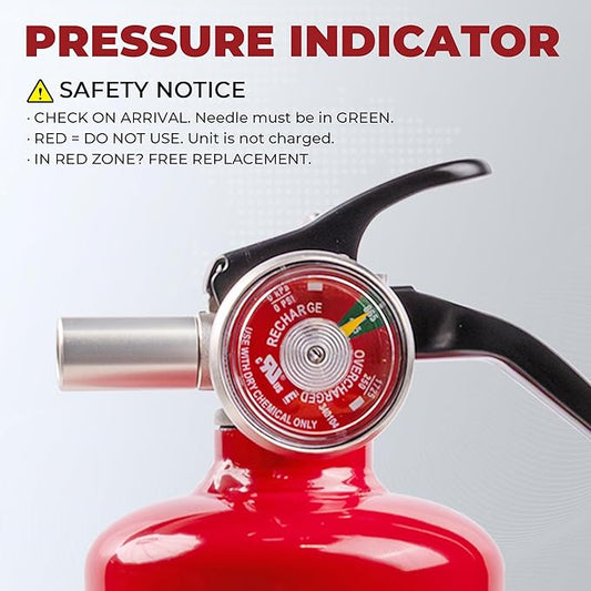 Safewayfire 2.5 lb ABC Dry Chemical Fire Extinguisher, 2 Pack, UL Certified Safety for Home, Vehicle, Office