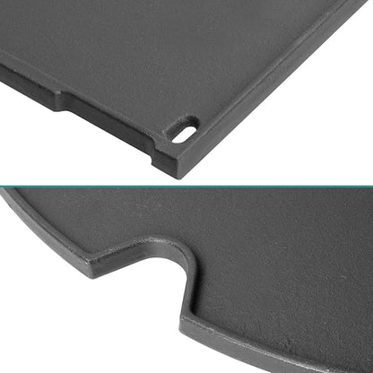 Cast Iron Cooking Grate and Grill Griddle 7034 for Weber Traveler Portable Gas Grill, Replacement Parts for Weber 9010001 9020001 9030001 9013001 Stealth Edition Traveler Portable Accessories