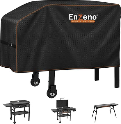 Enzeno Grill Cover for Blackstone 22”and 28”Single Shelf Griddle Cover，Griddle Accessories Grill Cover for Outdoor Grill Waterproof and Windproof 44x22x25inch Black