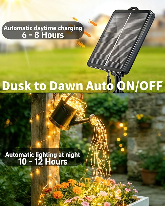 Solar Fairy String Lights 4 Pack Outdoor Remote Total 158FT 480LED Warm Multicolor 11 Mode Solar Powered Waterproof Copper Wire Twinkle String Light for Christmas Garden Tree Wedding Yard Decoration