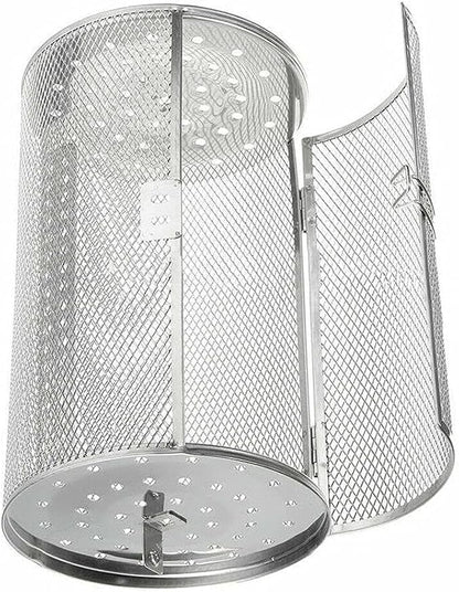 12x23cm Stainless Steel Rotisserie Grill Roaster Drum Dried Baking Coffee Bean Nut Oven Basket BBQ Grill Cage Kit
