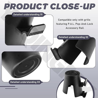 BAC707 Cup Holder Grill Accessory Compatible with Any Tra-Eger P-A L Grill, Fits Standard Plastic Cups and 12oz Cans and Bottles