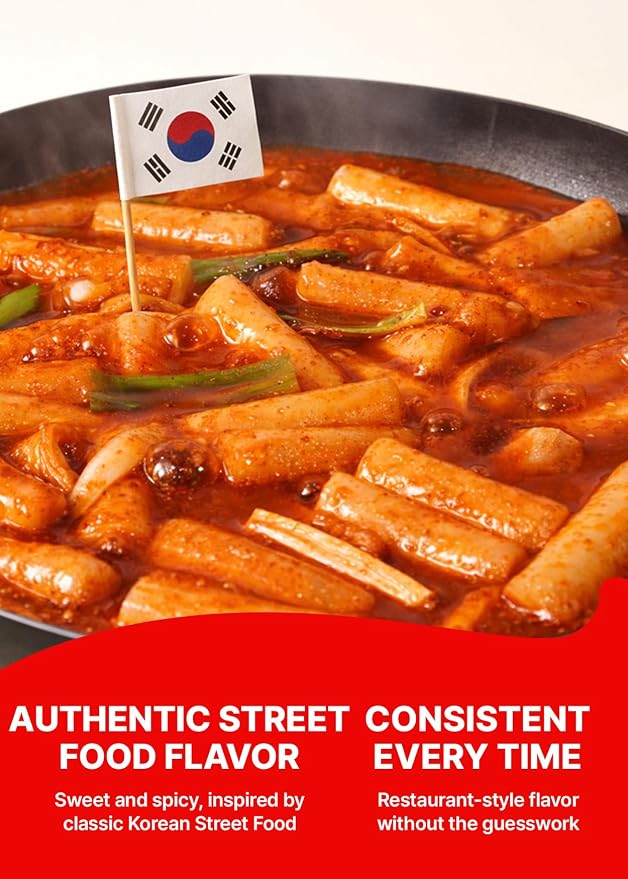 TBK THEBORN Tteokbokki Sauce, Sweet & Spicy Gochujang Rice Cake Sauce 3.1kg | Easy cooking sauce with a balanced sweet, spicy and savory flavor for tteokbokki, noodles and Korean street-food dishes
