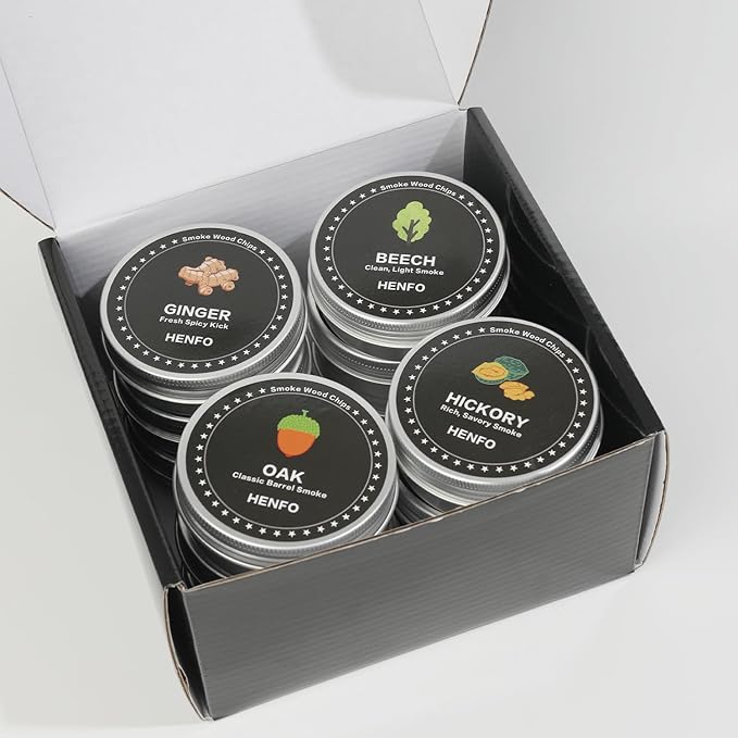 Cocktail Smoker Wood Chips Variety Pack for Whiskey, 12 Flavors – Natural Smoker Chips with Botanical Infusion Ingredients for Bourbon, Old Fashioned & Craft Cocktails, Includes Mini Scoop