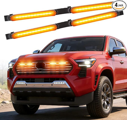 Auto Led Grills Lights fit for 2024 2025 2026 Toyota Tacoma Limited | amber ,white ,RGB 2025 2026 tacoma limited grille light assembly