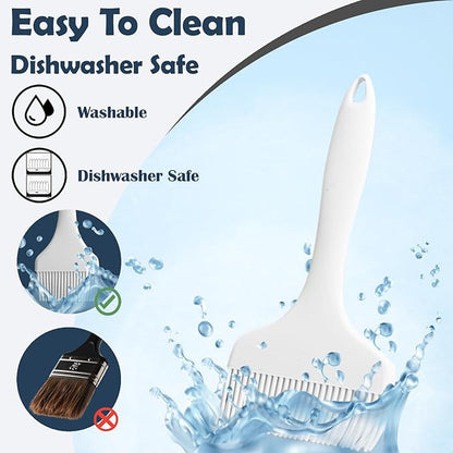 Meat Brush for Basting-3PCS,Oil Butter Sauce Marinades for BBQ Grill Brushes,Silicone Meat Brush,Heat Resistant,Food-grade,