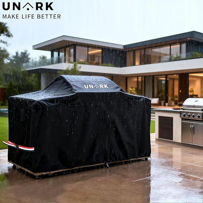 98 Inch Extra Large Grill Cover Kitchen Island Cover Large Island Grill Cover for Outdoor Grill Outdoor Kitchen Cover Heavy Duty Waterproof 98" L x 42" W x 48" H, Black