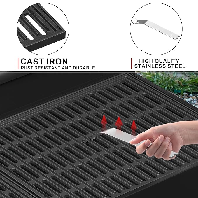 BBQ Grill Box Replacement Parts for Camp Chef Deluxe Barbecue Grill Box, fits 2 Burner Stoves Camp Chef 16" Cooking Systems, Compatible with BB90L, 24 in. x 16 in. x 8 in